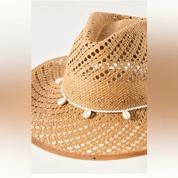 NWT WYETH Tan Wicker Rancher Hat - Picture 2 of 11